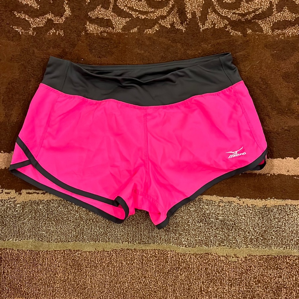 Hot pink Womens Mizuno running shorts